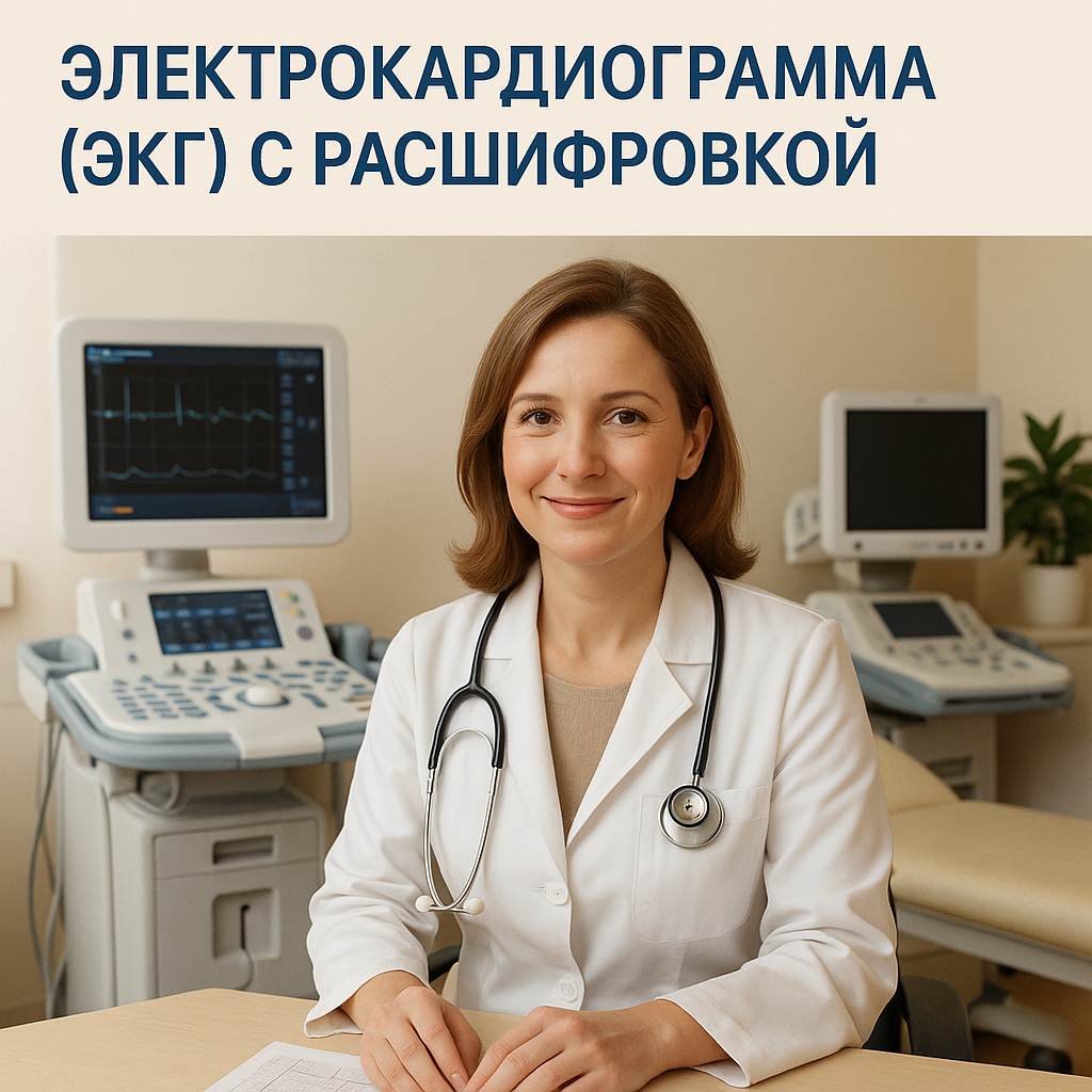Электрокардиограмма (ЭКГ) с расшифровкой